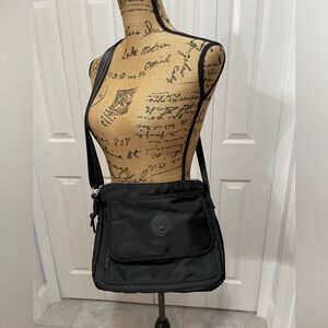 BearPaw Black Nylon Crossbody Messenger Bag for Men